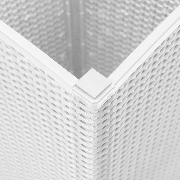 jardiniere haute plastique aspect tresse moderne set 2 4 pcs 8 | jardinna