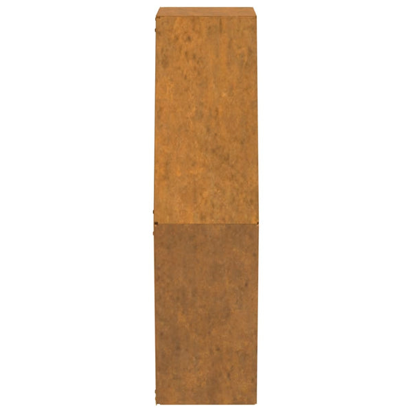 jardiniere murale exterieur acier corten rustique 7 | jardinna