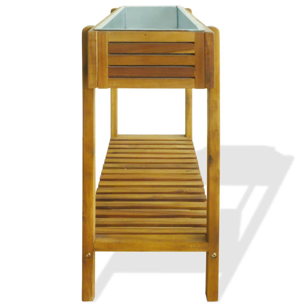 jardiniere pied bois dacacia etagere 4 | jardinna