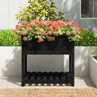 jardiniere pied bois etagere 3 | jardinna