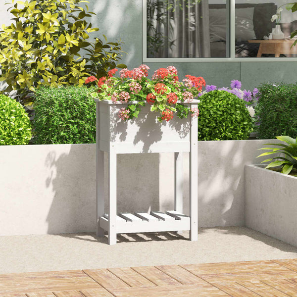 jardiniere pied bois etagere blanc 54 x 34 x 81 cm 1 | jardinna