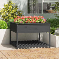 jardiniere pied bois etagere gris 111 x 111 x 81 cm 1 | jardinna