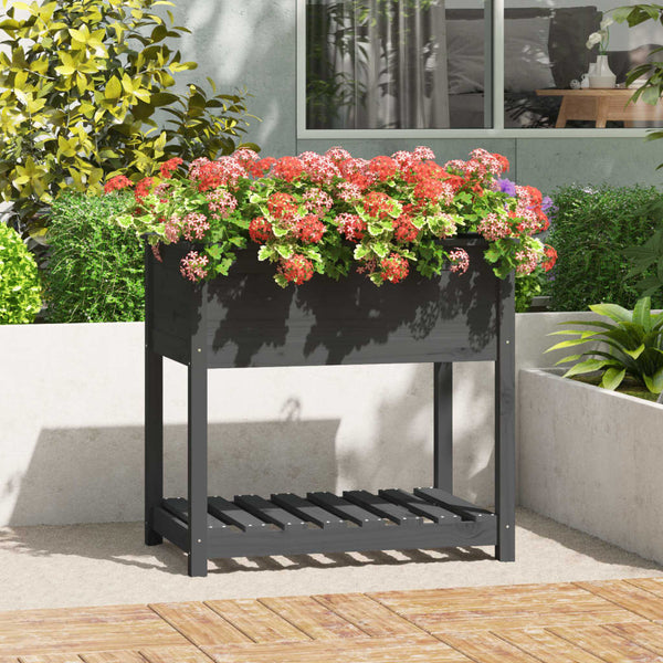 jardiniere pied bois etagere gris 82 x 54 x 81 cm 1 | jardinna