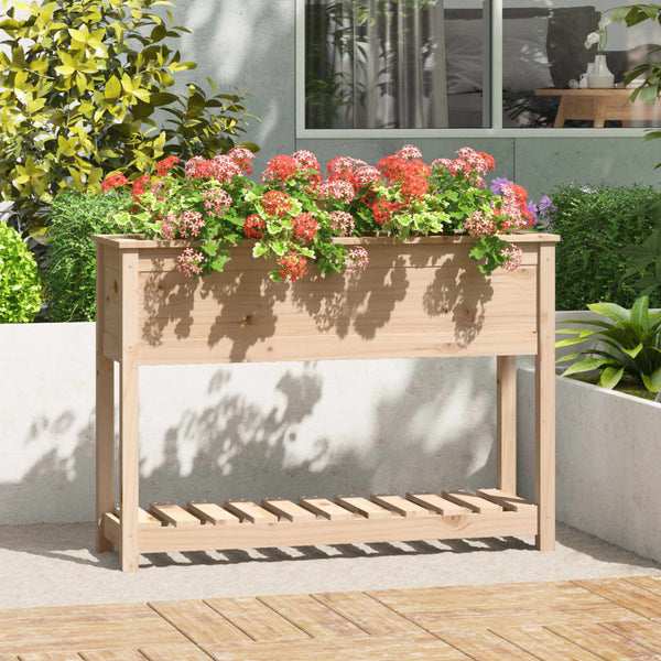 jardiniere pied bois etagere naturel 111 x 34 x 81 cm 1 | jardinna