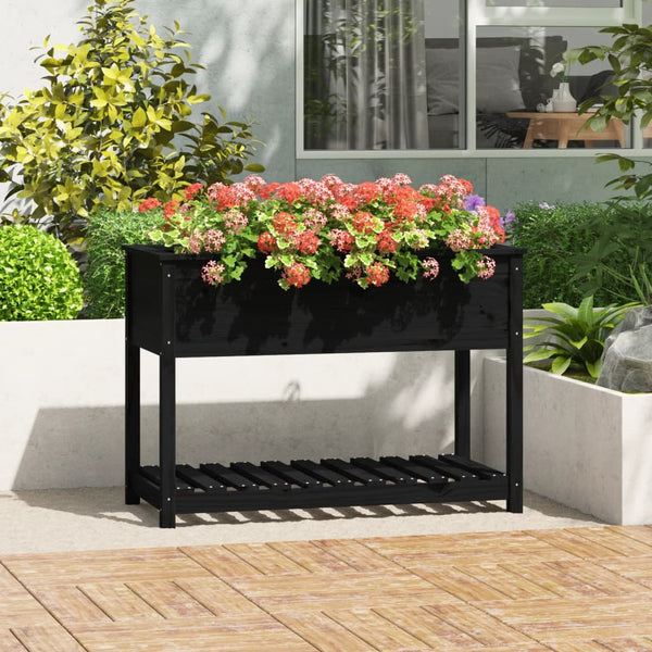 jardiniere pied bois etagere noir 111 x 54 x 81 cm 1 | jardinna