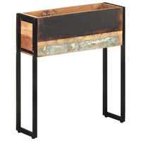 jardiniere pied compacte bois naturel bois recuperation massif 60 x 20 x 68 cm 1 | jardinna