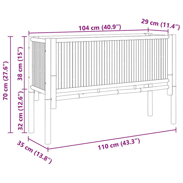 jardiniere pied drainage bambou plusieurs tailles 12 | jardinna