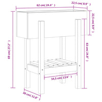 jardiniere pied etagere bois pin massif 9 | jardinna
