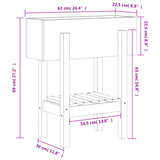 jardiniere pied etagere bois pin massif 9 | jardinna