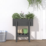 jardiniere pied etagere bois pin massif pin gris 62 x 30 x 69 cm 1 | jardinna