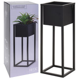 jardiniere pied metal design epure elegant 21 x 21 x 60 cm 82hh | jardinna