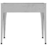 jardiniere pied rectangulaire acier galvanise 2 pcs 6 | jardinna