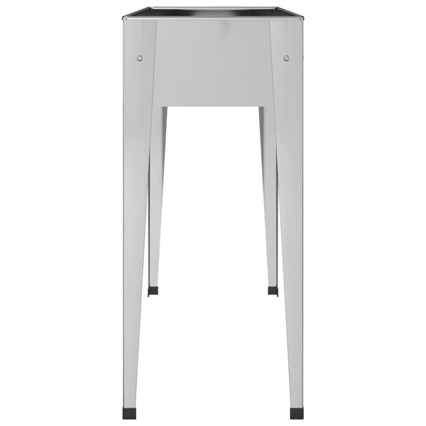 jardiniere pied rectangulaire acier galvanise 2 pcs 7 | jardinna