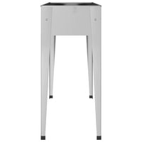 jardiniere pied rectangulaire acier galvanise 2 pcs 7 | jardinna