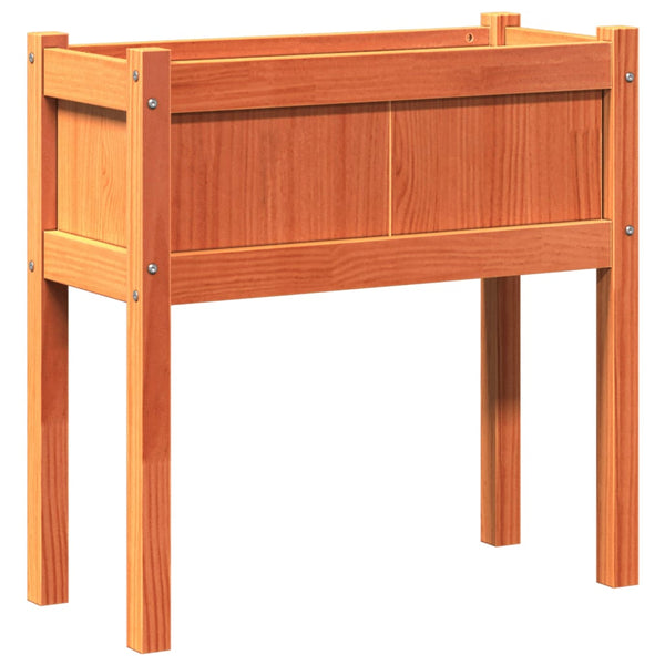 jardiniere pied rectangulaire bois massif 70 cm 2 | jardinna