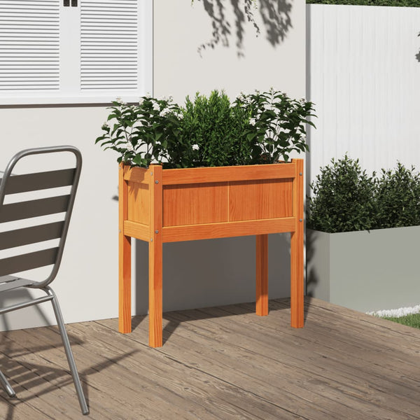 jardiniere pied rectangulaire bois massif 70 cm 3 | jardinna