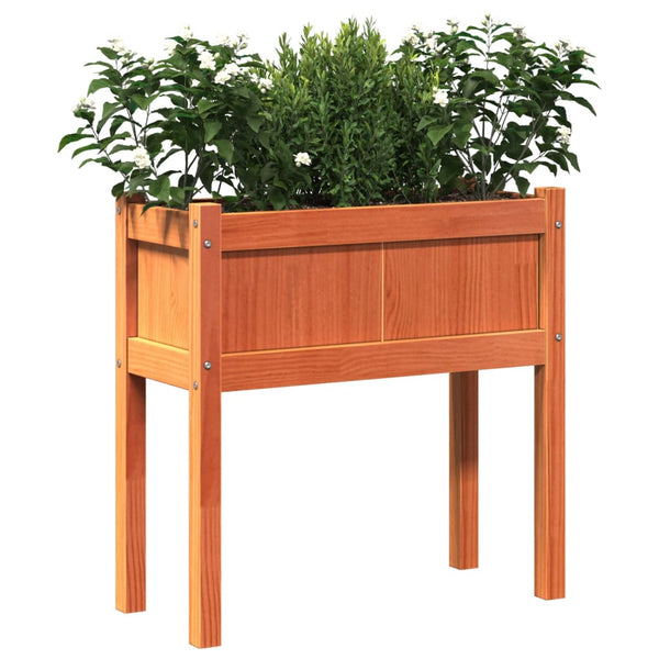 jardiniere pied rectangulaire bois massif 70 cm 4 | jardinna