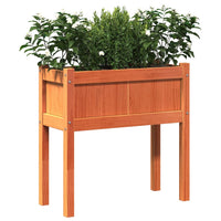 jardiniere pied rectangulaire bois massif 70 cm 4 | jardinna