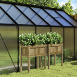 jardiniere pied rectangulaire bois massif 70 cm naturel impregne 3 | jardinna