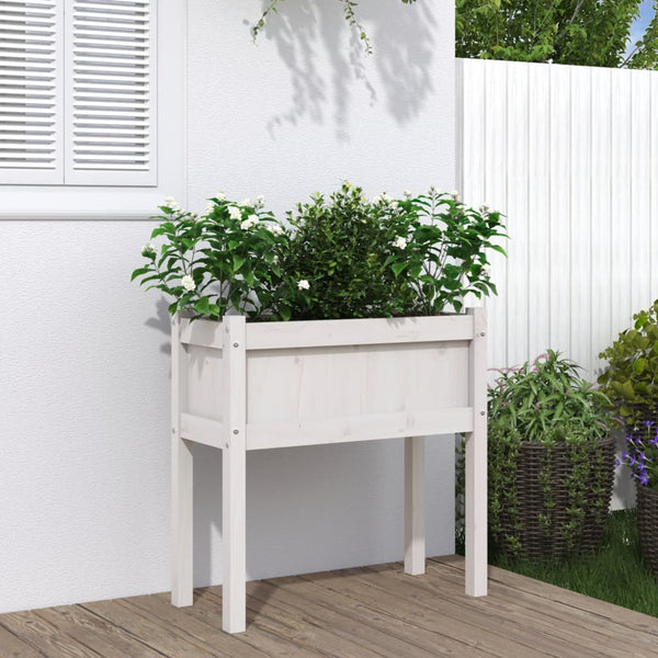 jardiniere pied rectangulaire bois massif 70 cm pin blanc 2 | jardinna