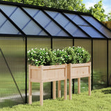 jardiniere pied rectangulaire bois massif 70 cm pin naturel 3 | jardinna