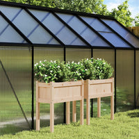 jardiniere pied rectangulaire bois massif 70 cm pin naturel 3 | jardinna