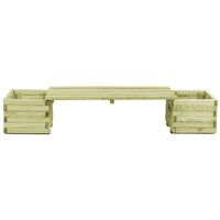 jardiniere pin impregne banc jardin 2 | jardinna