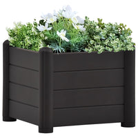 jardiniere plastique rectangulaire resistante intemperies anthracite 43 x 43 x 35 cm 1 | jardinna