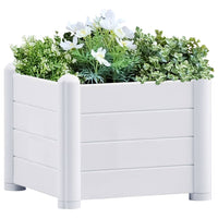 jardiniere plastique rectangulaire resistante intemperies blanc 43 x 43 x 35 cm 1 | jardinna