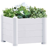 jardiniere plastique rectangulaire resistante intemperies blanc 43 x 43 x 35 cm 1 | jardinna