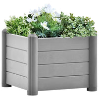 jardiniere plastique rectangulaire resistante intemperies gris 43 x 43 x 35 cm 1 | jardinna