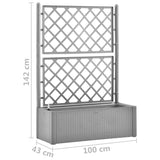 jardiniere plastique treillis arrosage automatique 7 80pv | jardinna