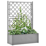 jardiniere plastique treillis arrosage automatique gris 100 x 43 x 142 cm 80na | jardinna