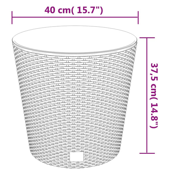 jardiniere polypropylene aspect rotin drainage 7 | jardinna