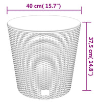 jardiniere polypropylene aspect rotin drainage 7 | jardinna
