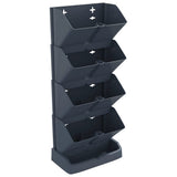 jardiniere polypropylene design vertical zigzag set 4 pcs 2 | jardinna