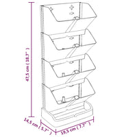 jardiniere polypropylene design vertical zigzag set 4 pcs 8 | jardinna