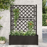 jardiniere polypropylene treillis bac a fleurs durable anthracite 100 x 43 x 142 cm 1 | jardinna