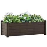 jardiniere rectangulaire 100cm plastique resistant uv anthracite 12 | jardinna