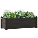 jardiniere rectangulaire 100cm plastique resistant uv anthracite anthracite 100 x 43 x 35 cm 1 | jardinna