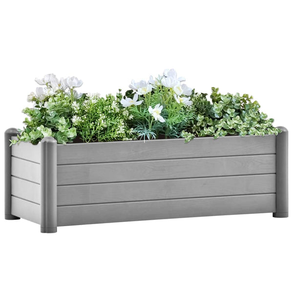 jardiniere rectangulaire 100cm plastique resistant uv anthracite gris 100 x 43 x 35 cm 1 | jardinna