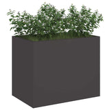 jardiniere rectangulaire 50cm acier lamine noir 3 | jardinna