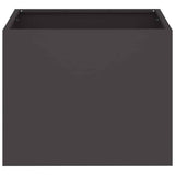jardiniere rectangulaire 50cm acier lamine noir 5 | jardinna