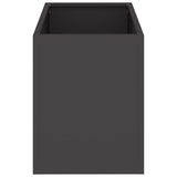 jardiniere rectangulaire 50cm acier lamine noir 6 | jardinna