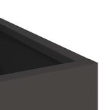 jardiniere rectangulaire 50cm acier lamine noir 7 | jardinna