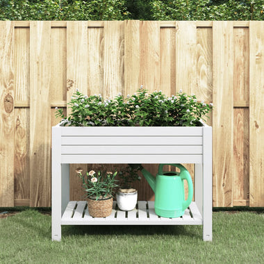 jardiniere rectangulaire arrosage auto drainage pp 110 cm coloris blanc 1 | jardinna