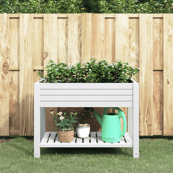 jardiniere rectangulaire arrosage auto drainage pp 110 cm coloris blanc 1 | jardinna
