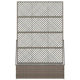 jardiniere rectangulaire effet rotin drainage metal tailles coloris 5 | jardinna