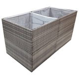 jardiniere rectangulaire resine tressee format xxl 3 | jardinna