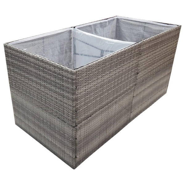 jardiniere rectangulaire resine tressee format xxl 3 | jardinna